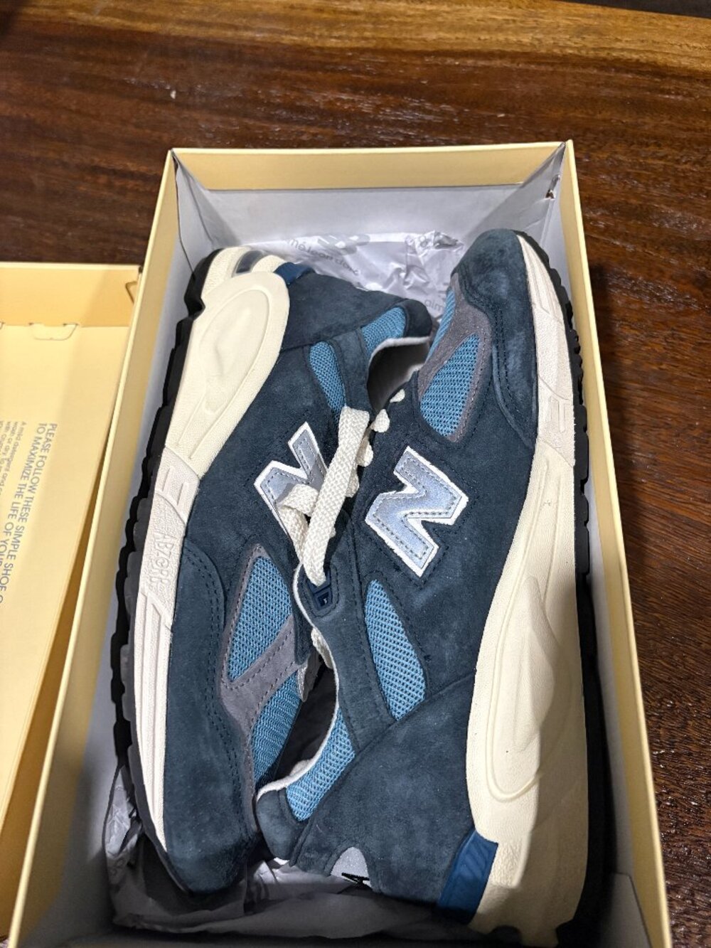 NEW Balance 990v2 Teddy Santis Navy Blue Sneaker Tennis Shoes ss 9